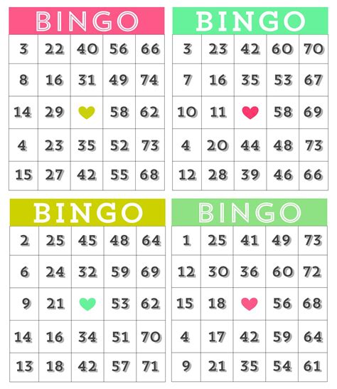 Bingo Paper .